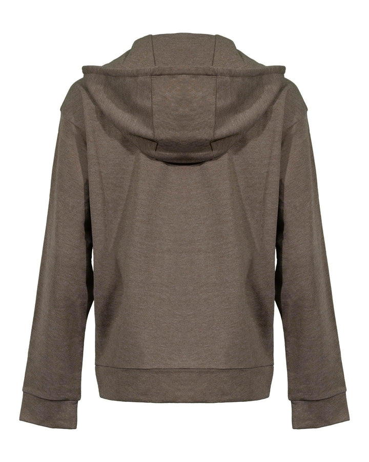 Luisa Cerano - Zip Front Kangaroo Pocket Hoodie