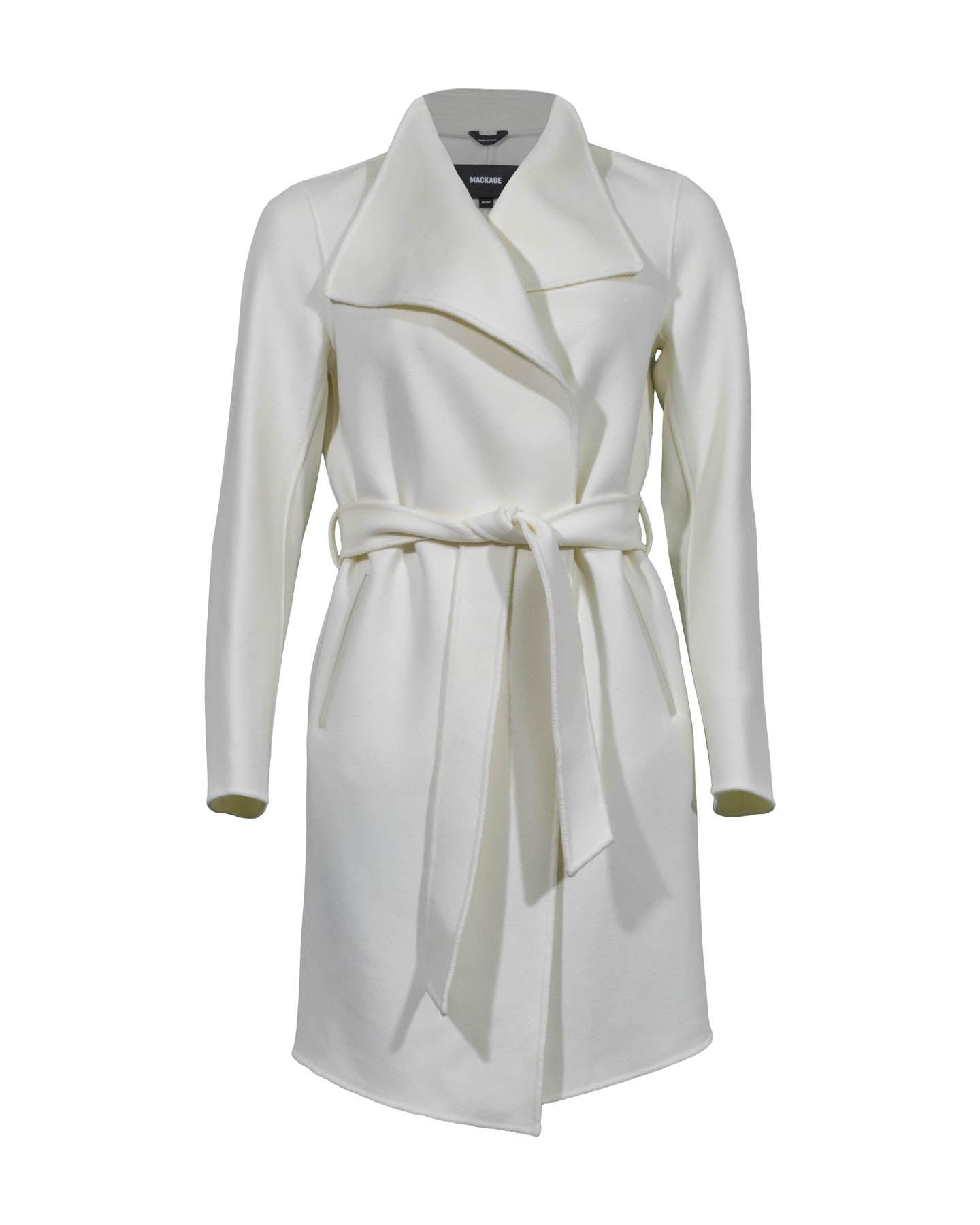 White wrap sale coat