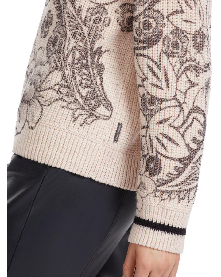 Marc Cain - Embroidered Wool Pullover