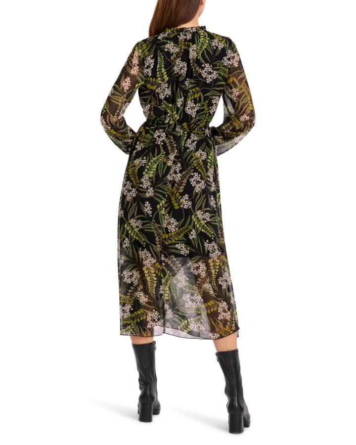 Marc Cain - Floral Leaf Print Dress