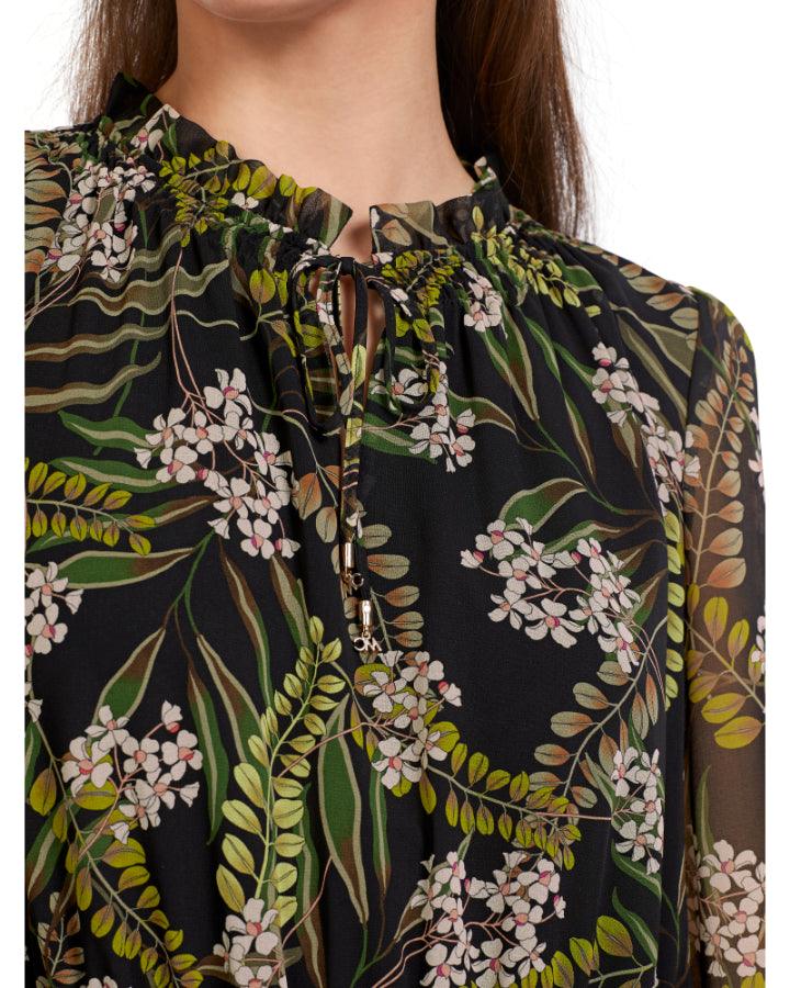 Marc Cain - Floral Leaf Print Dress