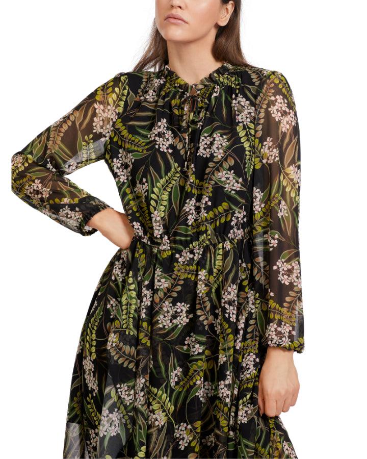 Marc Cain - Floral Leaf Print Dress