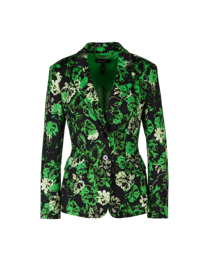 Marc Cain - Green Floral Print Blazer