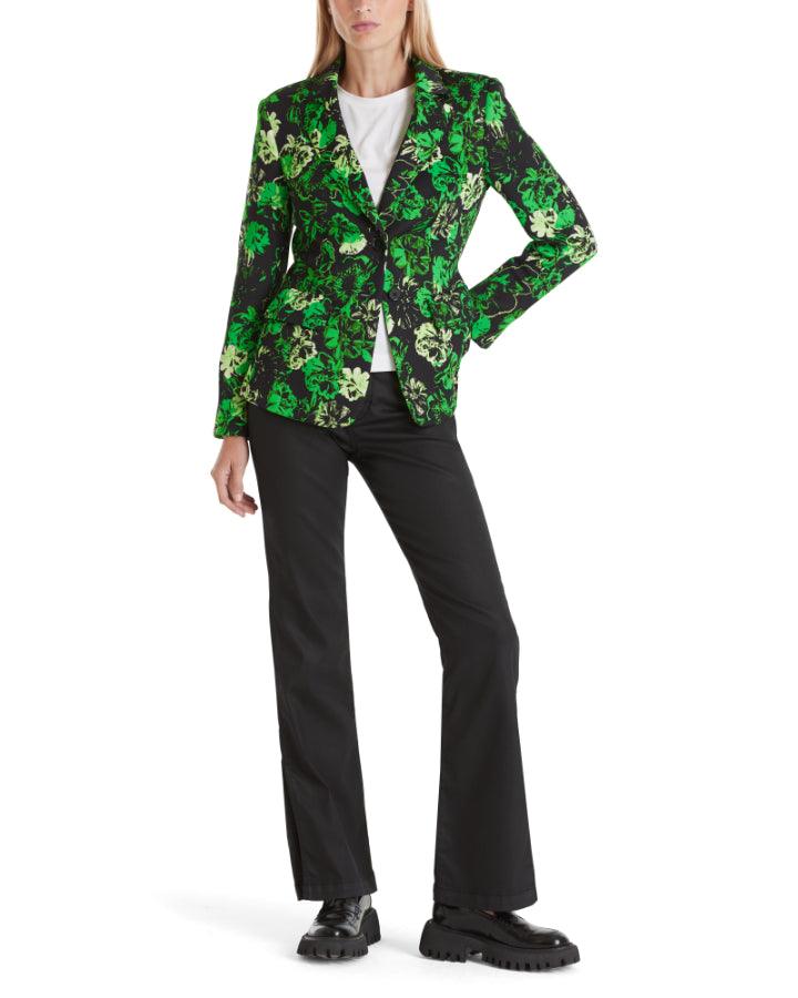 Marc Cain - Green Floral Print Blazer