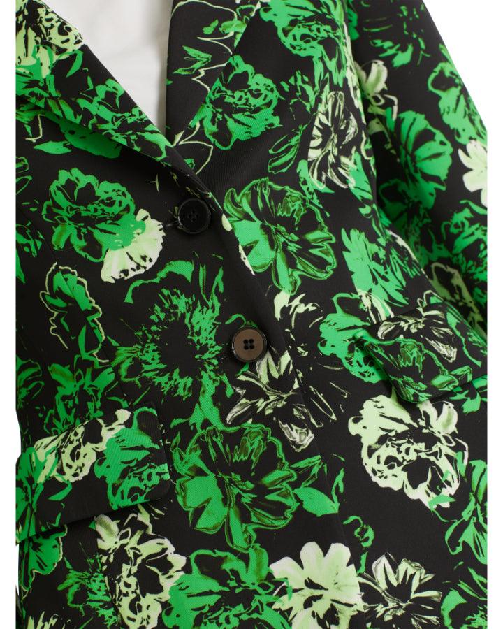 Marc Cain - Green Floral Print Blazer