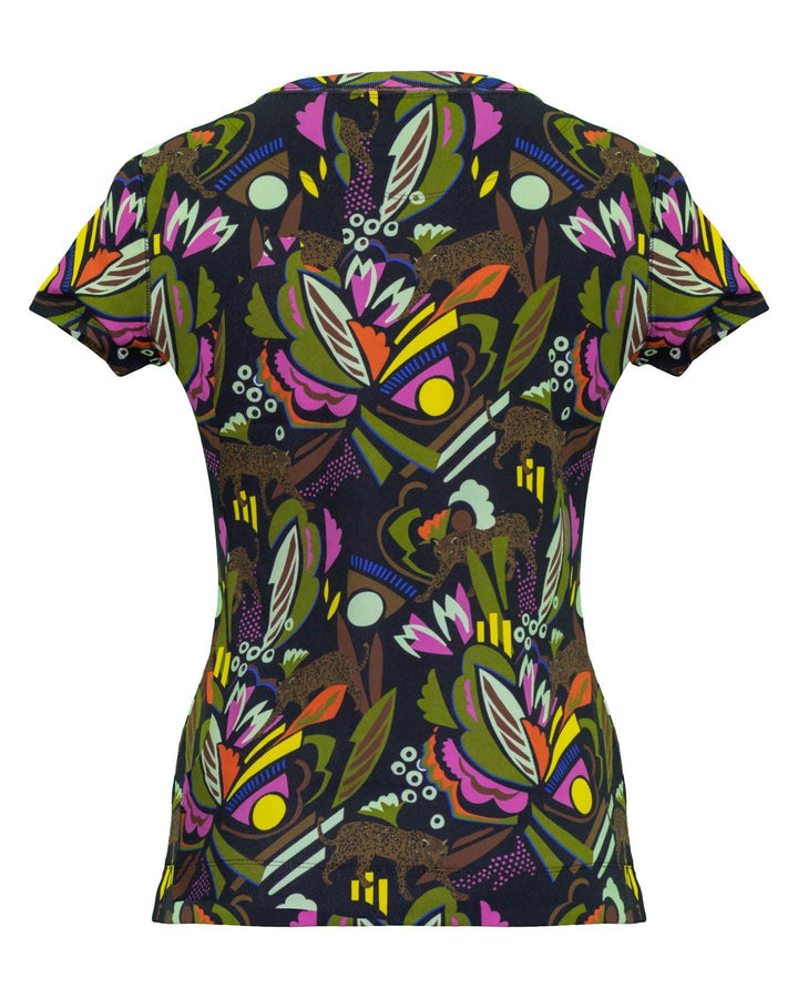 Marc Cain - Jacquard Floral Print T-Shirt