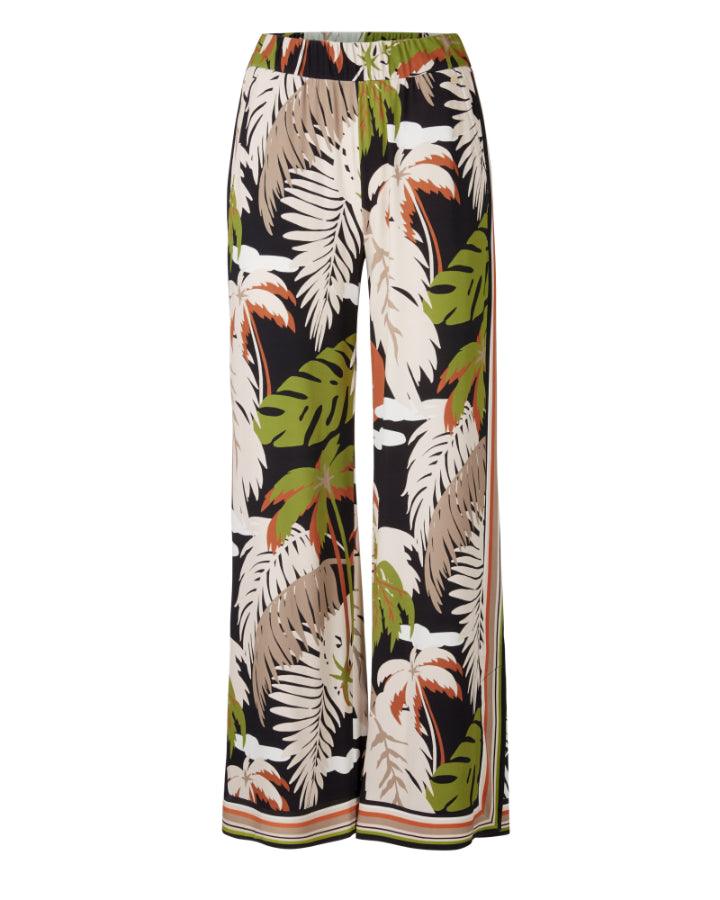 Marc Cain - Leaf Print Pull On Pant