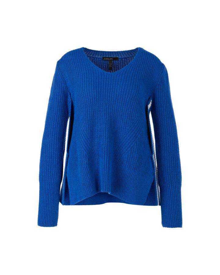 Marc Cain - Wool Blend Ribbed Pullover