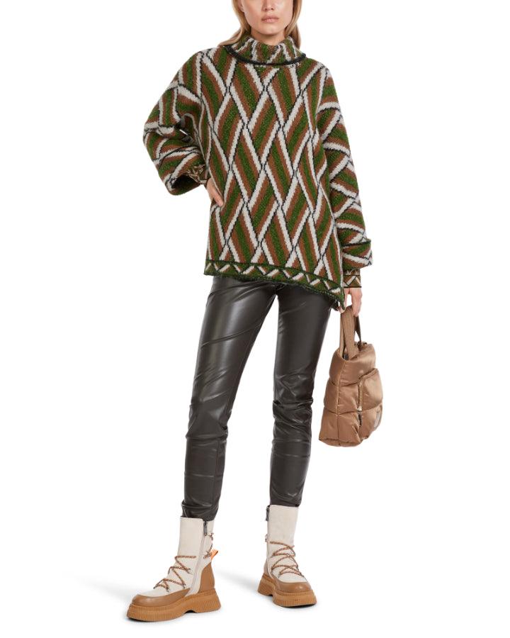 Marc Cain - Woven Pattern Knit Pullover