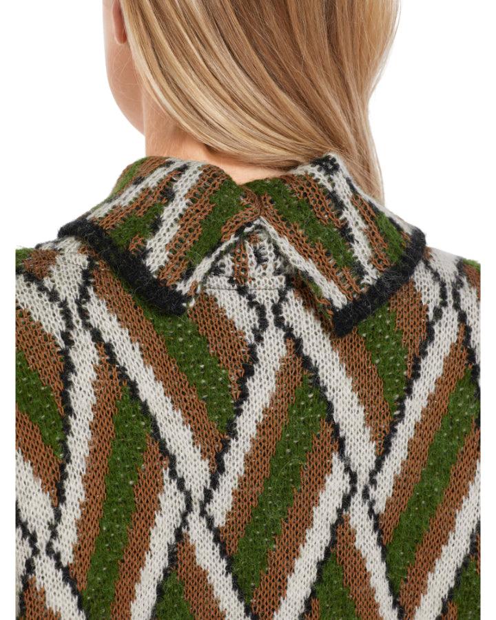 Marc Cain - Woven Pattern Knit Pullover