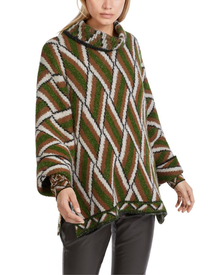 Marc Cain - Woven Pattern Knit Pullover