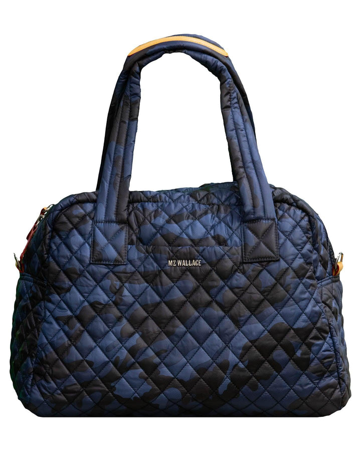 MZ Wallace - Jimmy Travel Bag-Dark Blue Camo Oxford