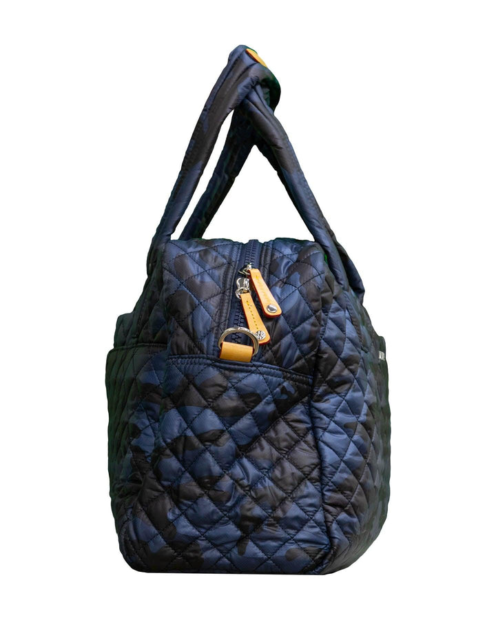 MZ Wallace - Jimmy Travel Bag-Dark Blue Camo Oxford