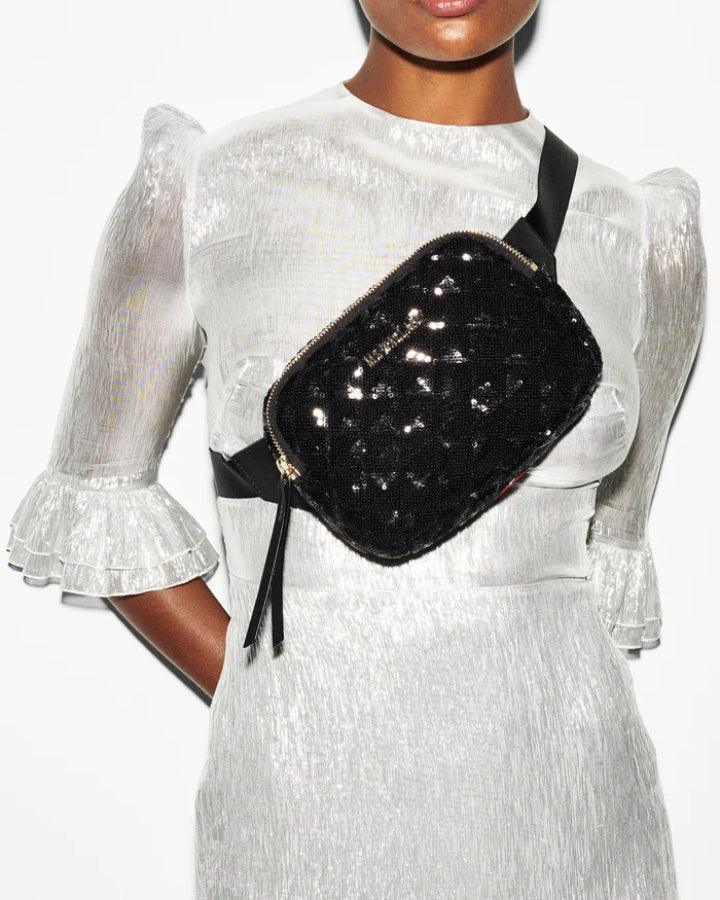 MZ Wallace - Quilted Madison Sequin Belt Bag