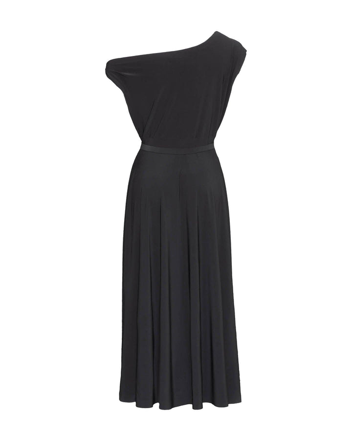 Norma Kamali - Drop Shoulder Flared Dress