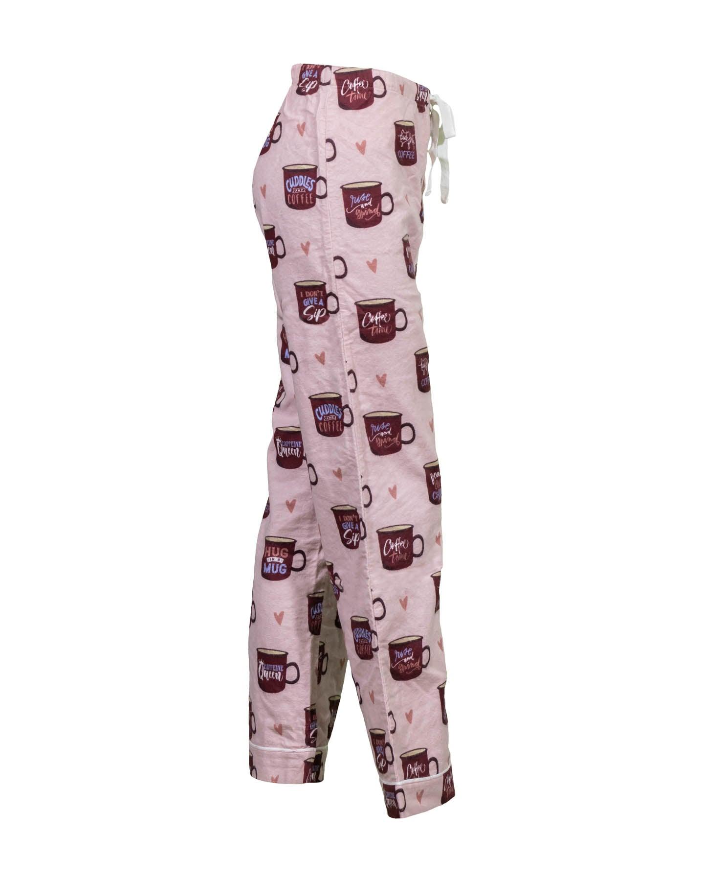 PJ Salvage- Flannel PJ Set in Pink Mist