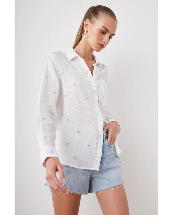 Rails - Ellis Blue Buds Shirt