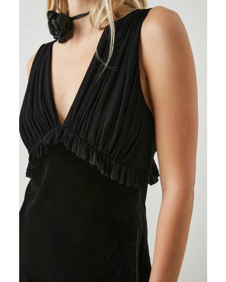 Rails - Gilda Black Velvet Sleeveless Dress