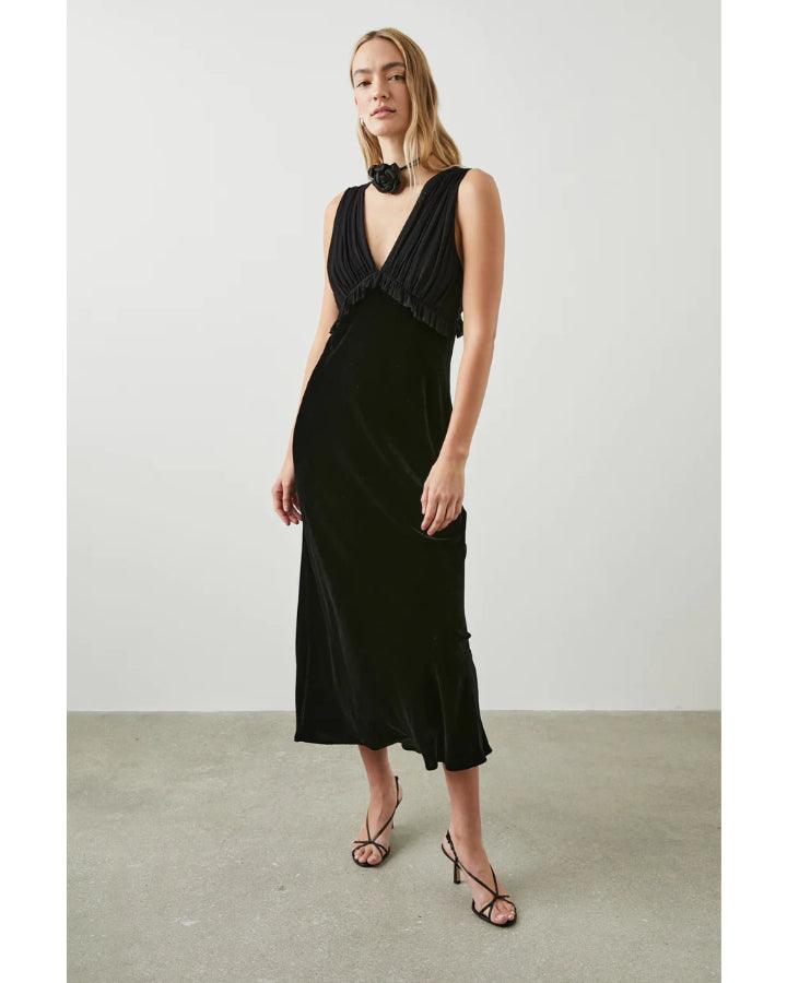 Rails - Gilda Black Velvet Sleeveless Dress