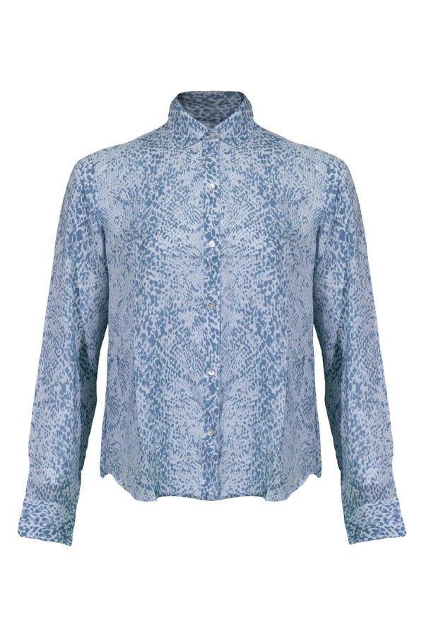 Rails - Josephine Aqua Python Shirt