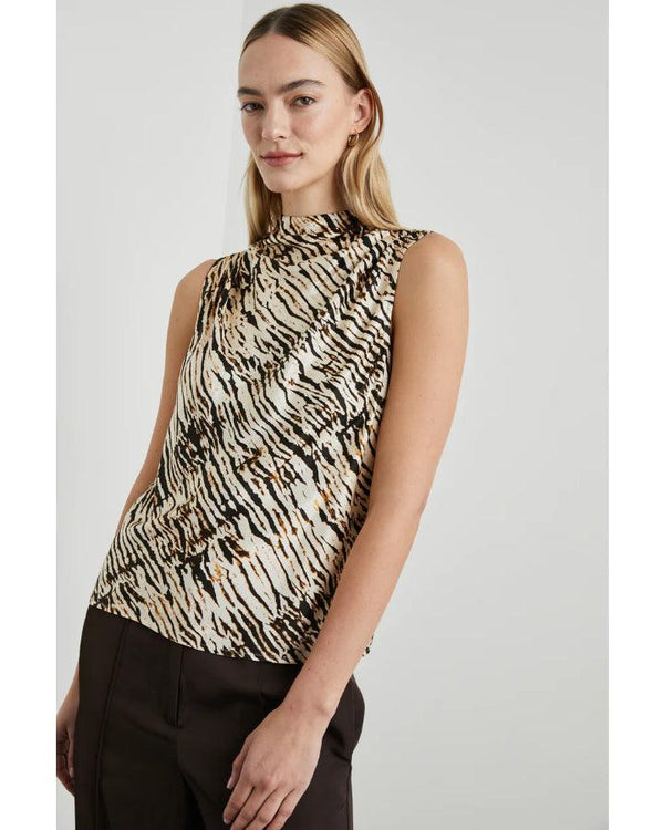 Rails - Kaleen Ikat Satin Crepe Tank Top