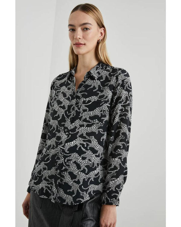 Rails - Kate Black Lynx Silk Shirt