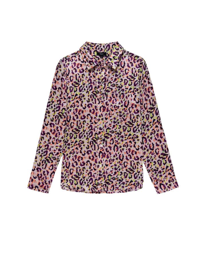 Rails - Kate Neon Cheetah Silk Shirt