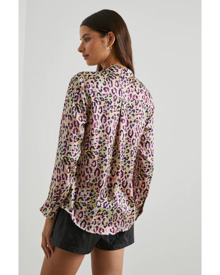 Rails - Kate Neon Cheetah Silk Shirt