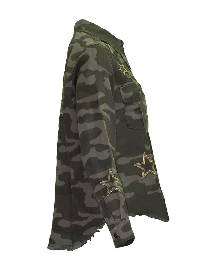 Rails - Loren Charcoal Camo Star Embroidery Jacket