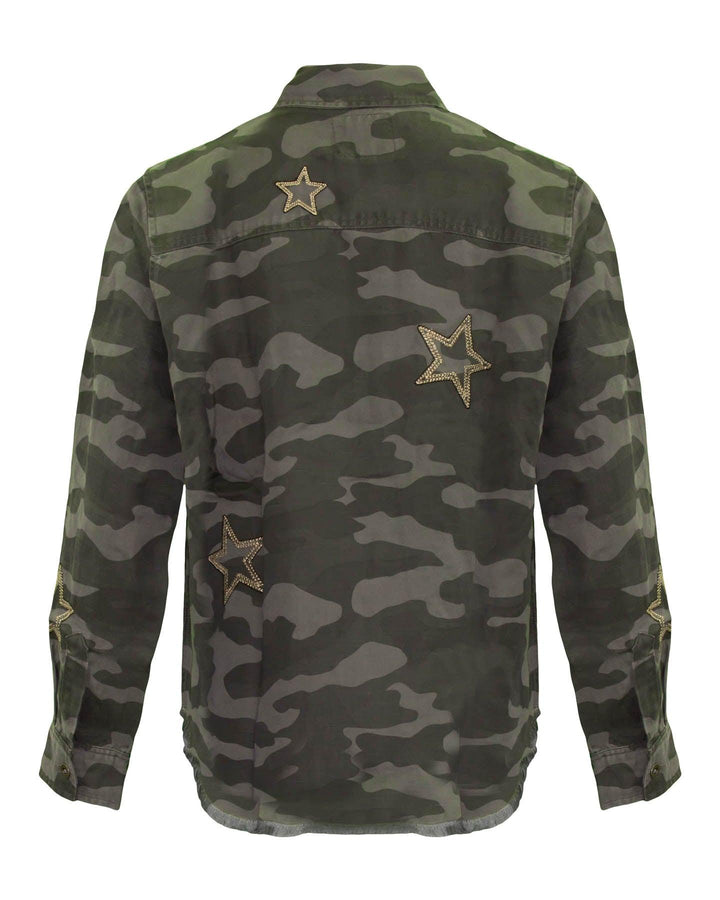 Rails - Loren Charcoal Camo Star Embroidery Jacket