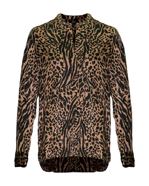 Rails - Pearl Animal Print Blouse