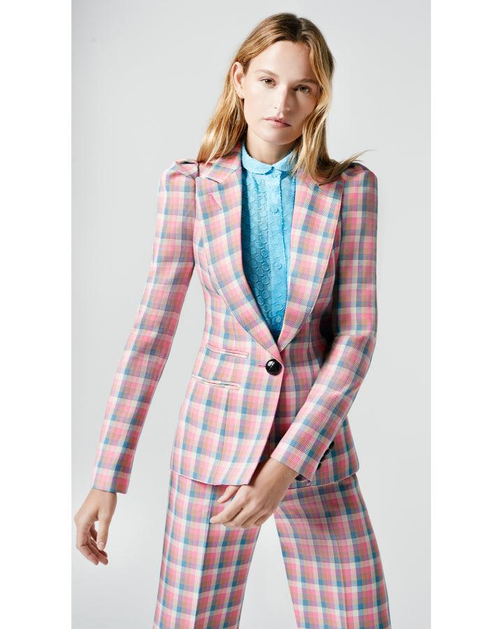 Smythe - Smythe Box Pleat Check Blazer