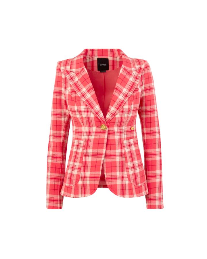 Smythe - Watermelon Plaid Duchess Blazer