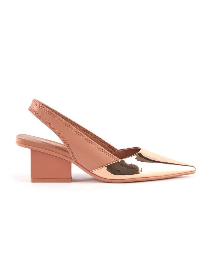 United Nude - Raila Rose Gold Slingback Shoe