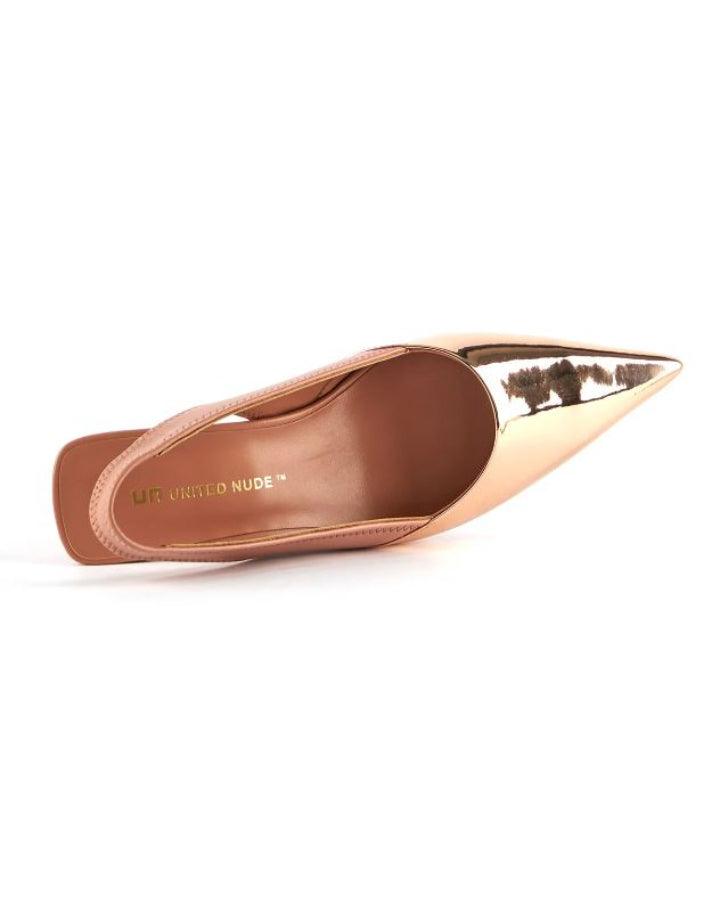 United Nude - Raila Rose Gold Slingback Shoe