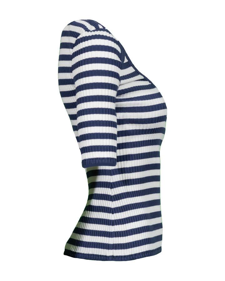 Veronica Beard - Anafi Stripe Scoop Neck Tee