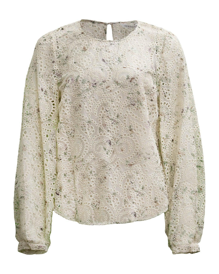 Veronica Beard - Azar Eyelet Chiffon Top