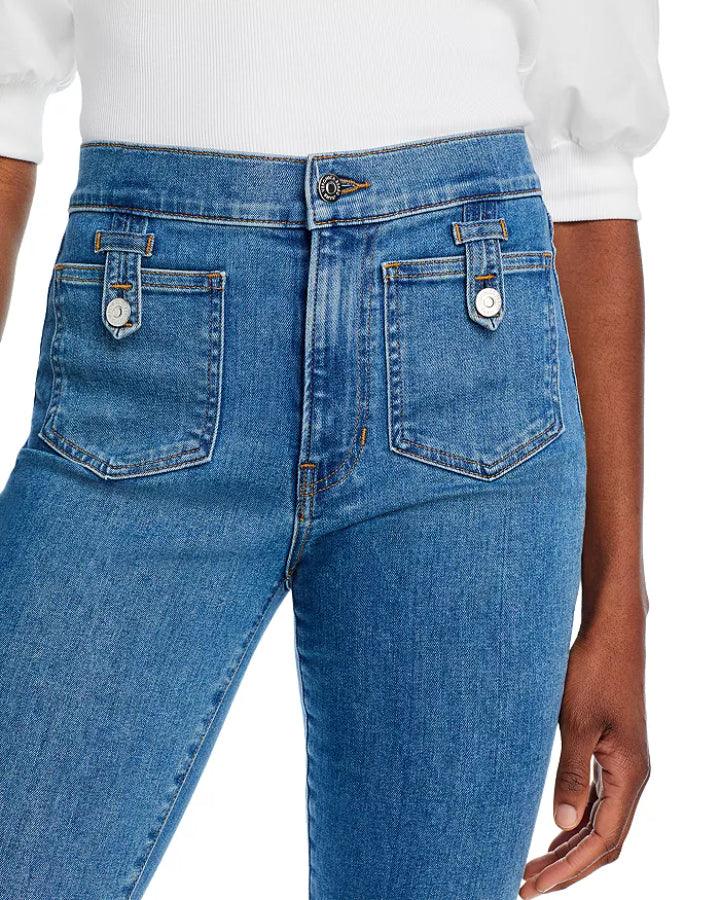 Beverly Patch Pocket Skinny Flare Jean