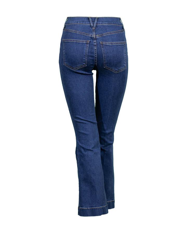 Veronica Beard - Carson Ankle Flare Jeans Bright Blue