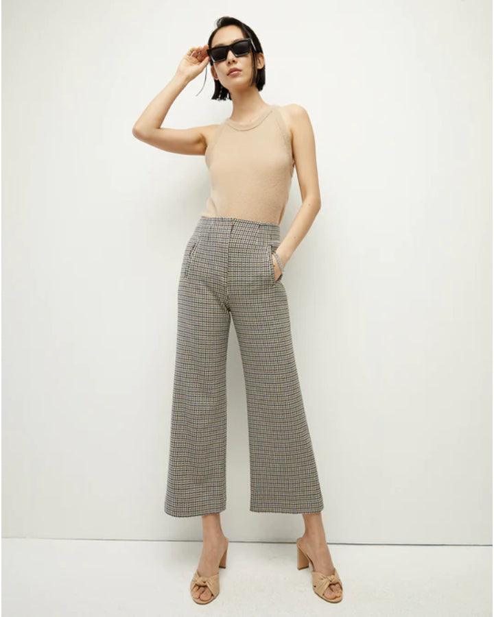 Veronica Beard - Dova Houndstooth Crop Pant