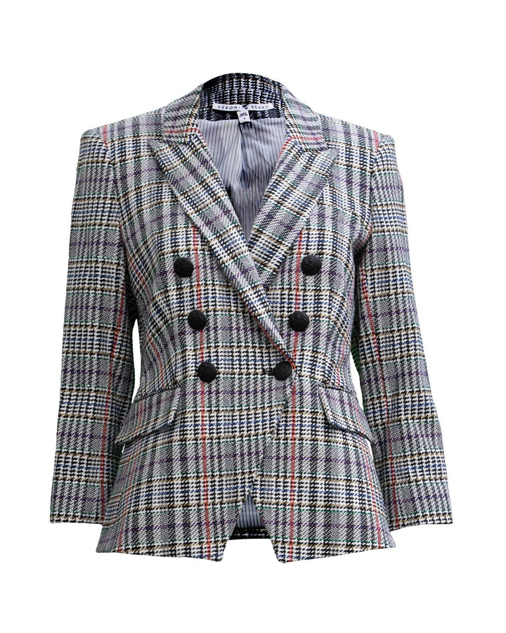 Veronica Beard - Empire Dickey Jacket in Plaid Multi