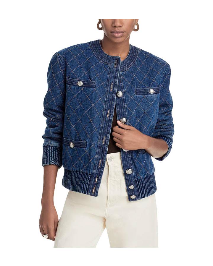 Veronica Beard - Glennon Quilted Denim Jacket