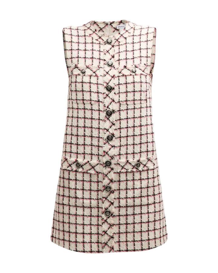 Veronica Beard - Laurel Tweed Check Mini Dress