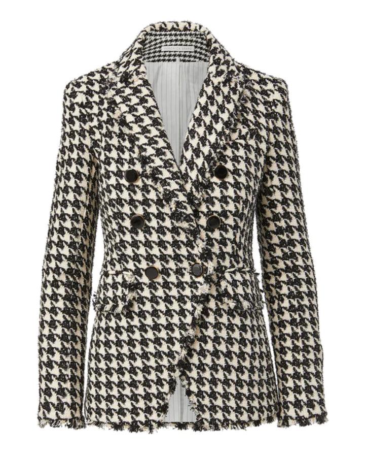 Veronica Beard - Miller Houndstooth Dickey Jacket